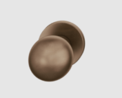 FSB 23 0802 Ball Knob on rose fixed Dark Bronze