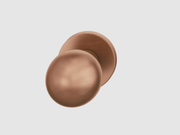 23 0802 Ball Knob on rose FSB 23 0802 Ball Knob on rose - Light Bronze