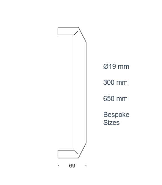 Kome 1573 Pull Handle DWG