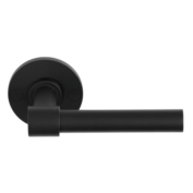 Formani door lever handle in black matt finish