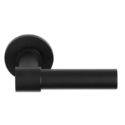 Formani door lever handle in matt black finish