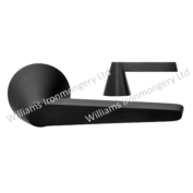 Formani Cone door lever handle in Satin Black