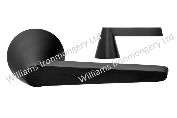 Formani Cone door lever handle in satin black