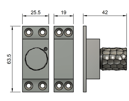 Haper SWF Hammered Sash Window Fastener DWG
