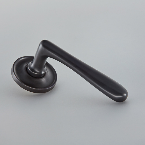 7101COV57B Elegance Door Handle on Raised Edge Covered Rose