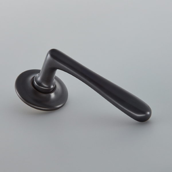 7101COV57D Elegance Door Handle on Arc Covered Rose