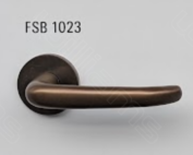 FSB 1023 Real Solid Bronze Door Handle on Rose