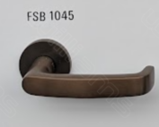 FSB 1045 Real Solid Bronze Door Handle on Rose