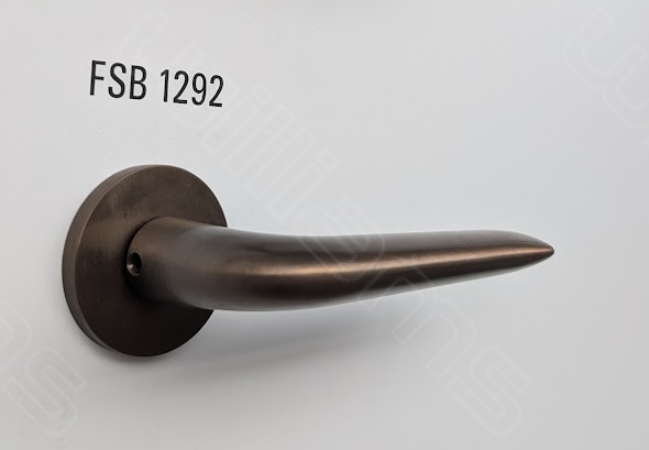 1292 Bronze lever on rose FSB 1292 Foster and Partener - Real Bronze Dark