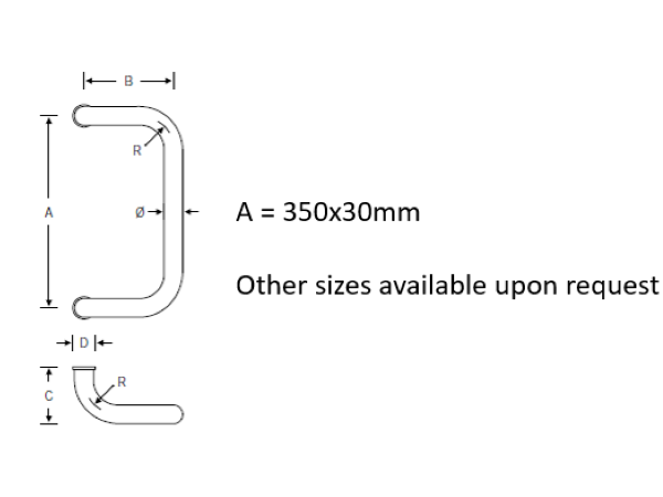 FSB 66 6662 Pull Handle DWG (Custom)