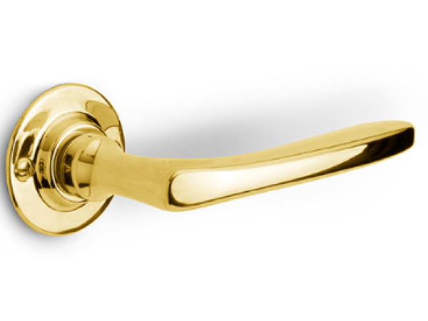 Timeless 1905GRR50 Solid Brass Door Handle Polished brass
