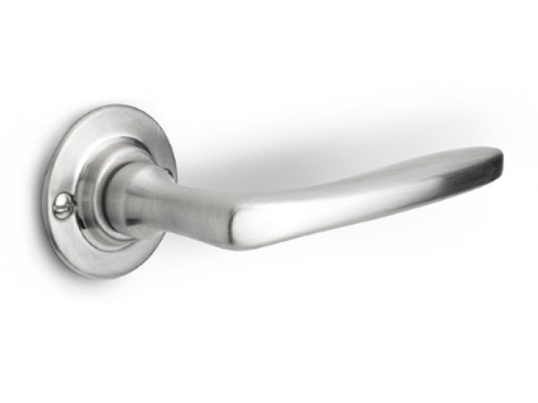 Timeless 1905GRR50 Solid Brass Door Handle Satin Nickel