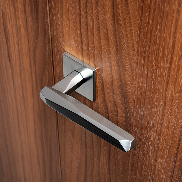 ROCK Lever Handle on Low Rose by Arik Levy ROCK Lever Handle on Low Rose by Arik Levy