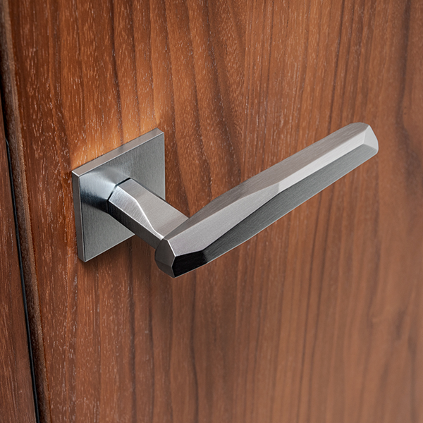 ROCK Lever Handle on Low Rose by Arik Levy